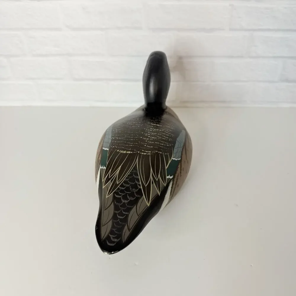 The Decoy Shop Blue Winged Teal Duck Decoy H. Heap III 1980 Signed 11 Inch